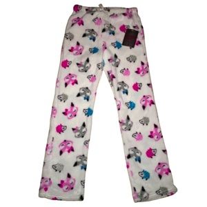 Girls Fleece Fox and Porcupine Pajama Pants